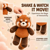 Running Red Panda Plushie – Shake It & Watch It Run! 🦊