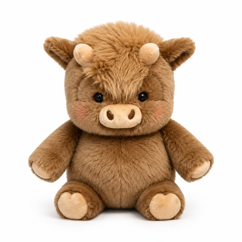 Running Highland Cow Plushie – Shake It & Watch It Run!