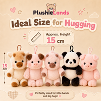 Tiny Plushie Lands – Mini Keychain Plushies 🐷🐮🐼